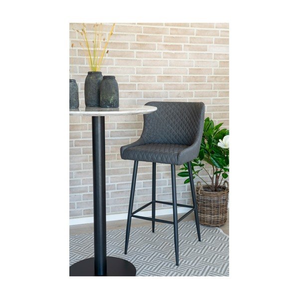 Tmavosivá barová stolička 105 cm Dallas – House Nordic-image-4