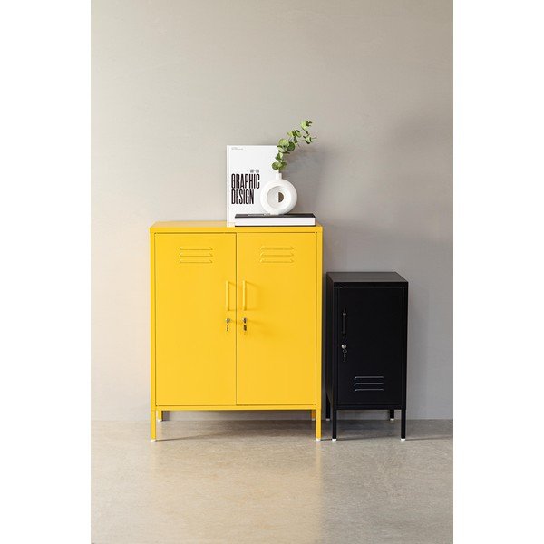 Svetlomodrá kovová uzamykateľná skrinka 35x76x40 cm Cambridge – Yes Everyday-image-1