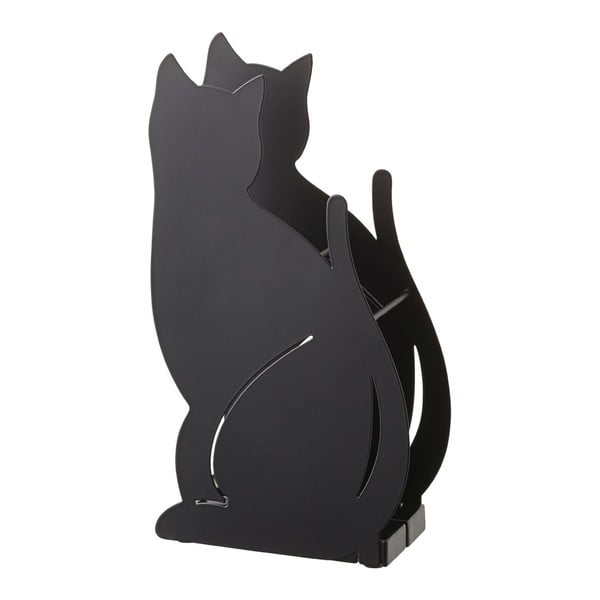 Čierny stojan na dáždniky YAMAZAKI Cat