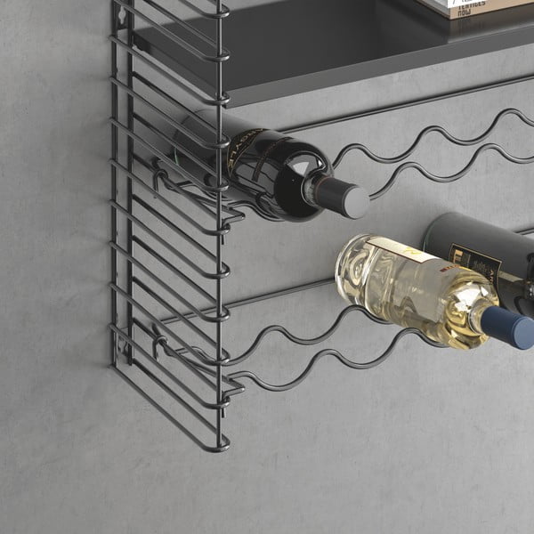 Nástenný regál so stojanom na fľaše Metaltex-image-1