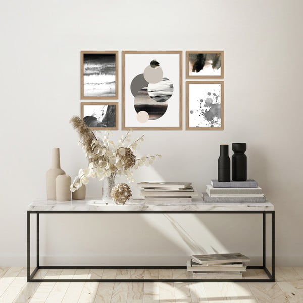 Obrazy v súprave 5 ks 30x40 cm Planets – Malerifabrikken-image-1