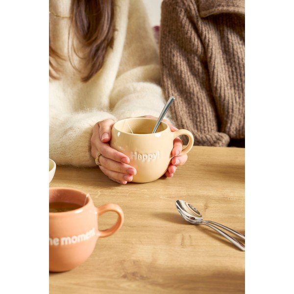 Béžový kameninový hrnček 420 ml Muggies – Salt&Pepper-image-1