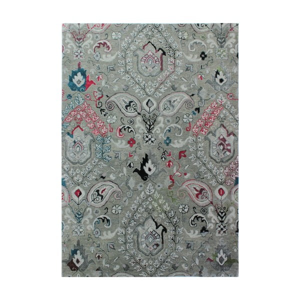 Sivý ručne tkaný koberec Flair Rugs Persian Fusion, 200 × 290 cm
