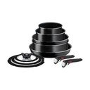 Hliníková súprava riadu 10 ks INGENIO EASY COOK & CLEAN BLAC L1549042 – Tefal