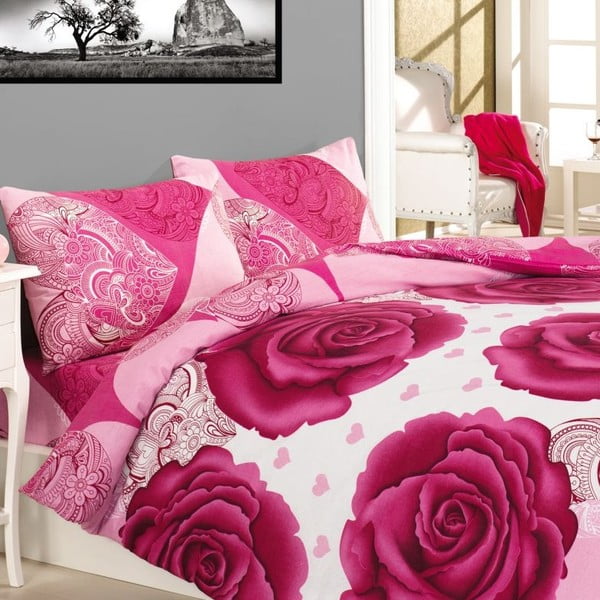 Obliečky Gun Pink Rose, 240x220 cm