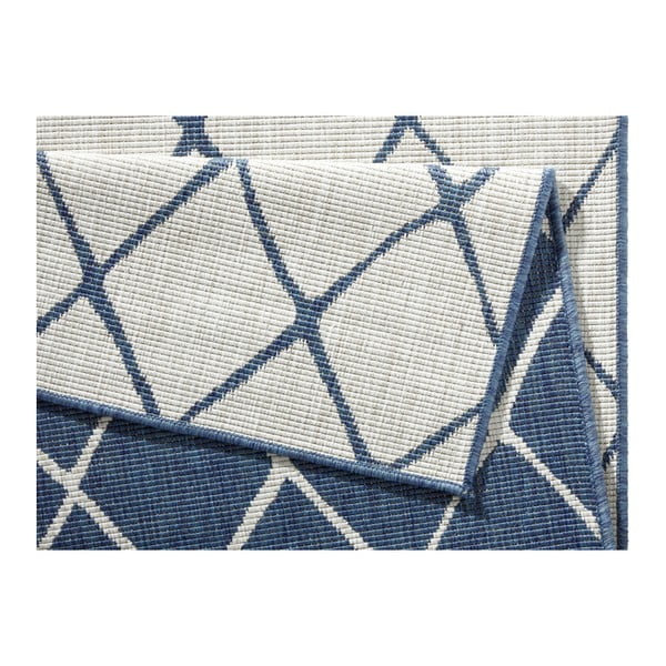 Modro-krémový vonkajší koberec NORTHRUGS Malaga, 120 x 170 cm-image-4