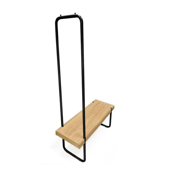 Súprava lavice a vešiaka s oceľovou konštrukciou Woodman Ben-image-2