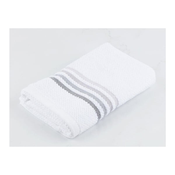 Biely bavlnený uterák Madame Coco Simple Stripe, 50 x 80 cm