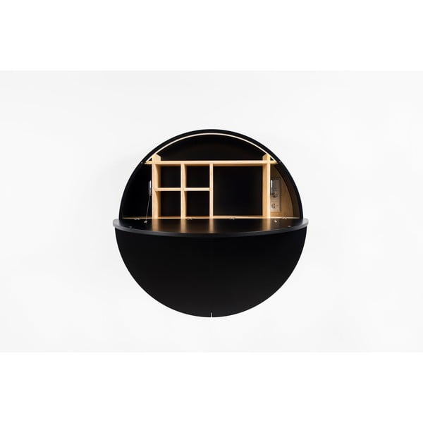 Čierny multifunkčný nástenný stôl EMKO Pill-image-2