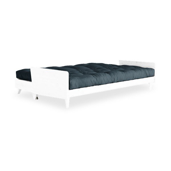 Rozkladacia pohovka s modrým poťahom Karup Design Indie White/Petrol Blue-image-4