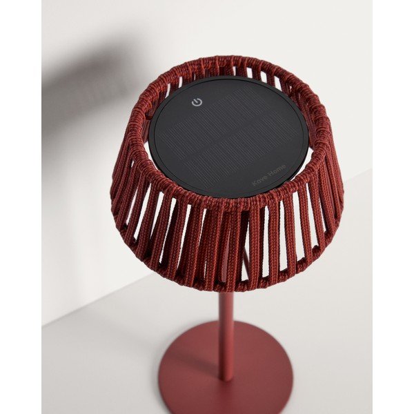 LED stolové/prenosné vonkajšie svietidlo so solárnym panelom (výška  30 cm) Aldet – Kave Home-image-4
