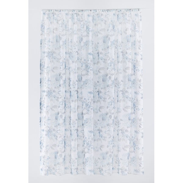 Bielo-modrá záclona 300x260 cm Elsa - Mendola Fabrics-image-1