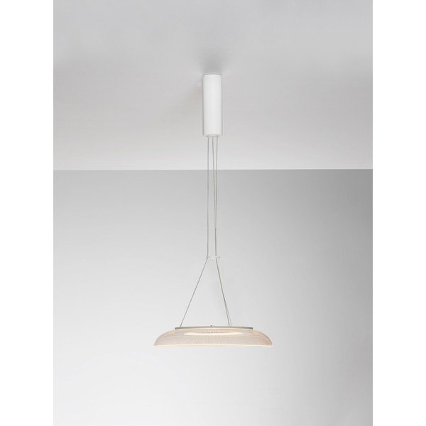Matne biele hliníkové LED závesné svietidlo s tienidlom z akrylového skla ø 40 cm Mantle – Nova Luce-image-3
