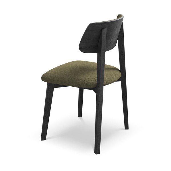 Zelená jedálenská stolička z masívneho dreva Niu – Makamii-image-3