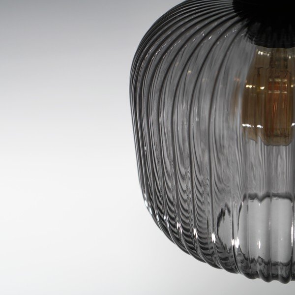 Čierne závesné svietidlo SULION Garbo, výška 127,5 cm-image-1