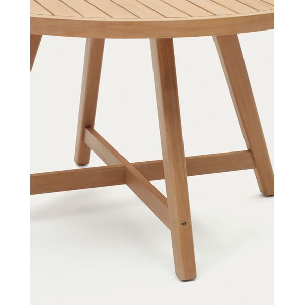 Okrúhly záhradný jedálenský stôl z eukalyptového dreva ø 130 cm Urqell - Kave Home-image-3