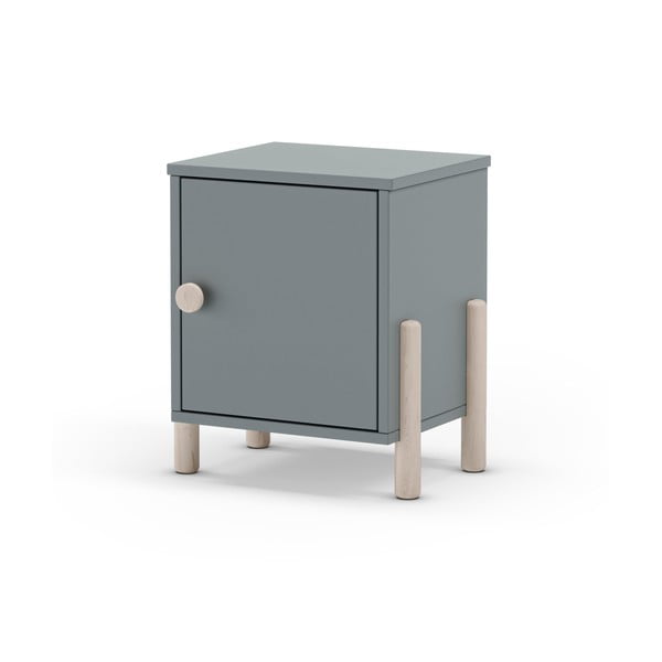 Detský nočný stolík sivozelený z borovicového dreva Enola – Marckeric-image-3