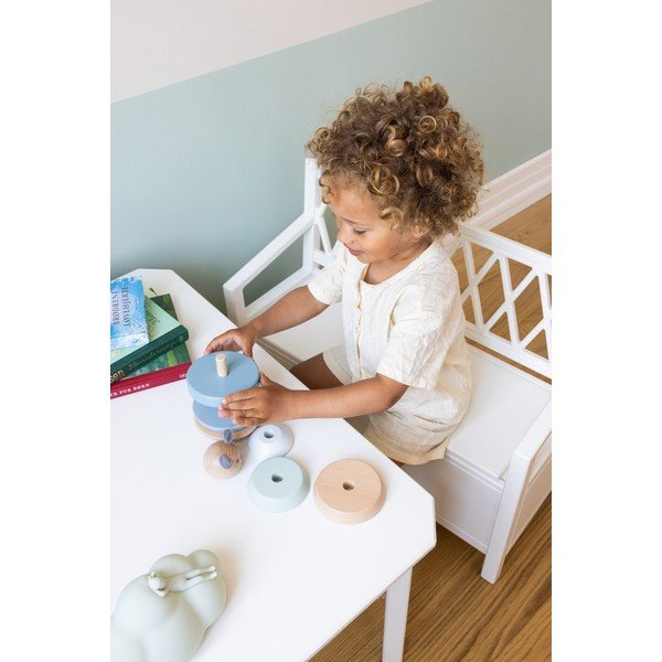 Biela detská lavica Harlequin – Cam Cam Copenhagen-image-4