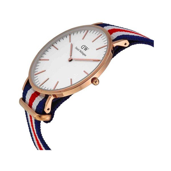Hodinky s ciferníkom růžovozlatej farby Daniel Wellington Canterbury, ⌀ 40 mm-image-4