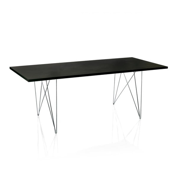 Čierny jedálenský stôl Magis Bella, 200 x 90 cm