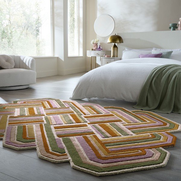 Ručne tkaný vlnený koberec 140x200 cm Lattice Shaped  – Flair Rugs-image-1