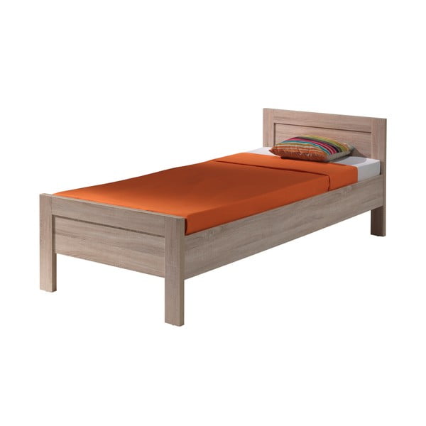 Hnedá posteľ Vipack Aline, 90 × 200 cm
