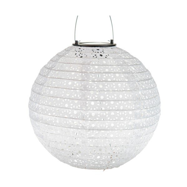 LED závesné vonkajšie svietidlo so solárnym panelom ø 25 cm Luce – Dakls