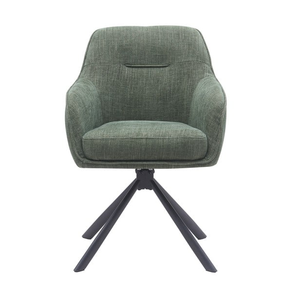 Zelené čalúnené jedálenské kreslá v súprave 2 ks Avola – Unique Furniture-image-1