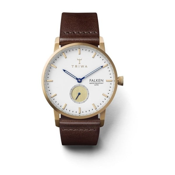 Unisex hodinky s koženým remienkom Triwa Falken