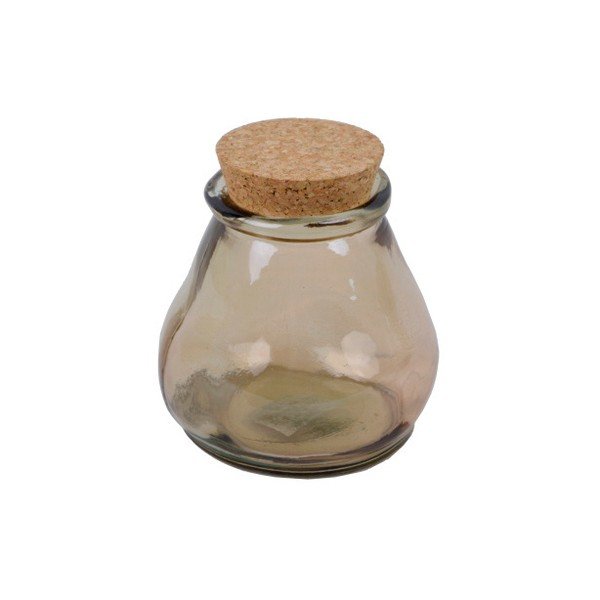 Hnedý pohár s korkovým uzáverom Ego Dekor, 380 ml