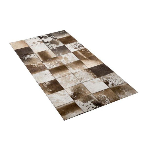 Hnedý kožený koberec Cotex Natura, 140 × 200 cm