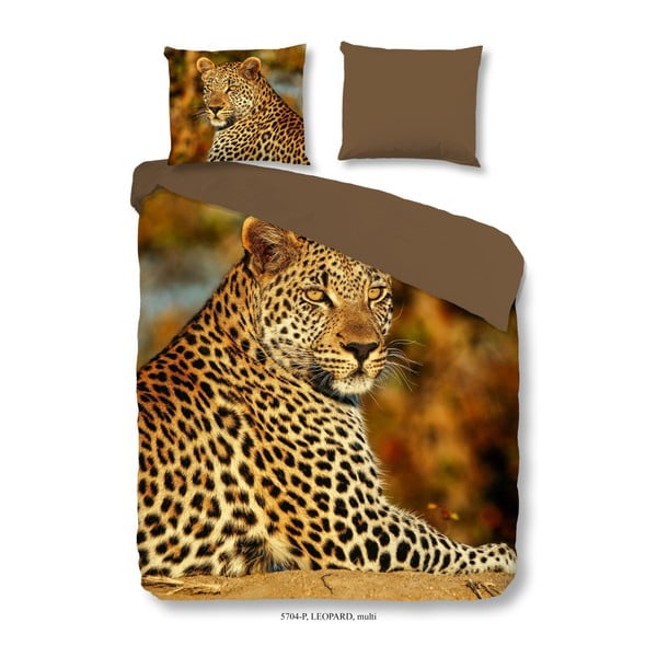 Bavlnené obliečky na dvojlôžko Good Morning Leopard, 200 × 200 cm