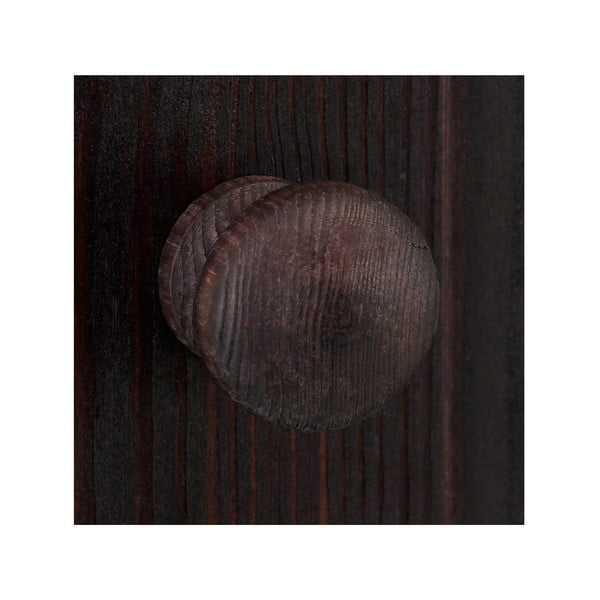 Hnedý TV stolík z borovicového dreva 45x44 cm Cubrix – Støraa-image-4