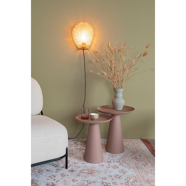 Kovový okrúhly odkladací stolík ø 34,5 cm Ringar – White Label-image-1