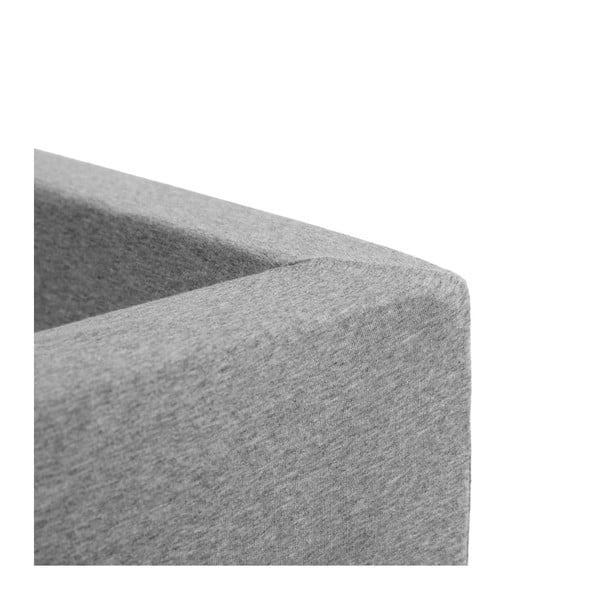 Svetlosivý hranatý detský bazénik s 500 loptičkami Misioo, 110 x 50 cm-image-1