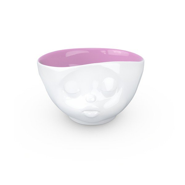 Bielo-fialová porcelánová bozkávajúca miska 58products