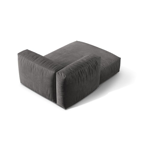 Sivý zamatový modul pohovky (ľavý roh) Martina – Micadoni -image-2