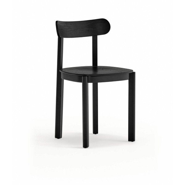 Čierna jedálenská stolička v dekore jaseňa Nara – Teulat