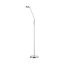 LED stmievateľná stojacia lampa v striebornej farbe (výška 150 cm) Dent – ​​Fischer & Honsel