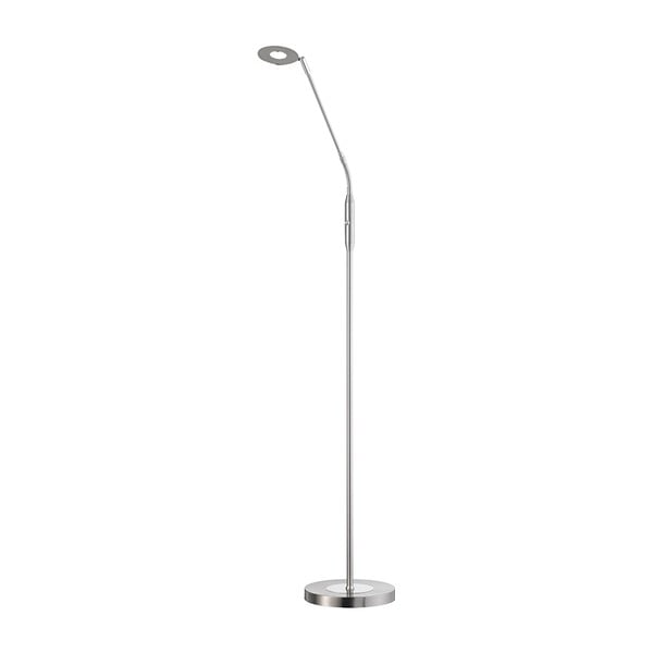 LED stmievateľná stojacia lampa v striebornej farbe (výška 150 cm) Dent – ​​Fischer & Honsel
