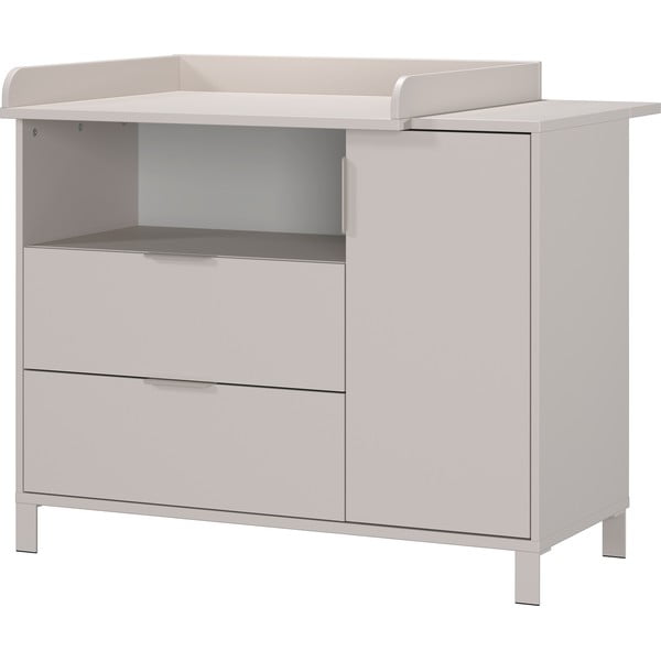 Krémová detská komoda s prebaľovacím pultom 115x102x77 cm Alkmaar – Germania-image-3