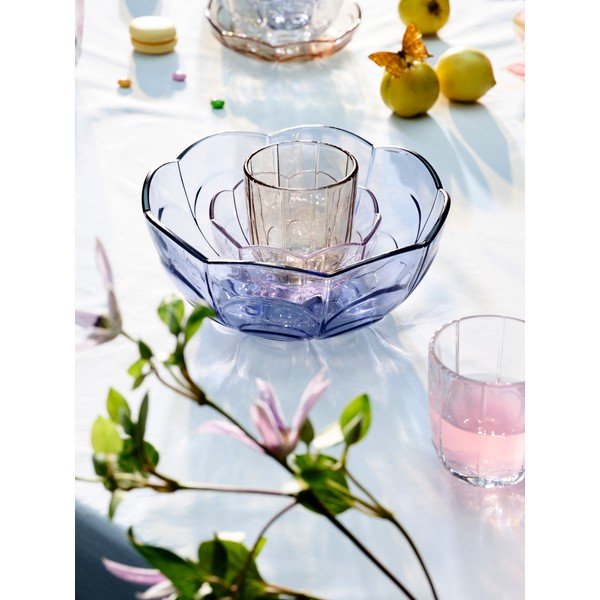 Svetlomodrá sklenená miska ø 23 cm Lily - Holmegaard-image-2