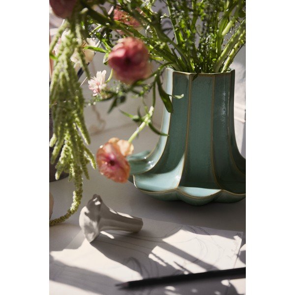 Svetlozelená keramická váza (výška  20,5 cm) Kantarel – Kähler Design-image-2