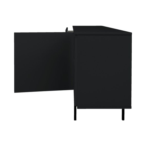 Čierna nízka komoda 210x76 cm Plain – Tenzo-image-4