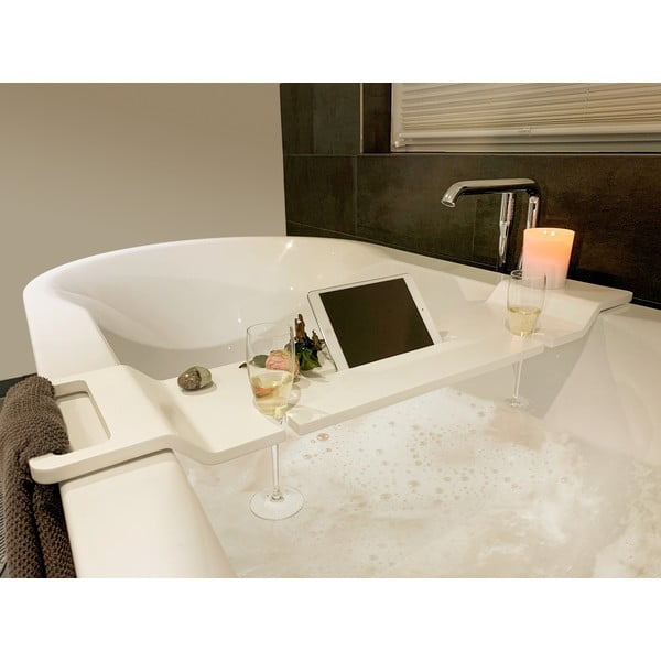 Biela polica do vane Wenko Matera, dĺžka 94 cm-image-4