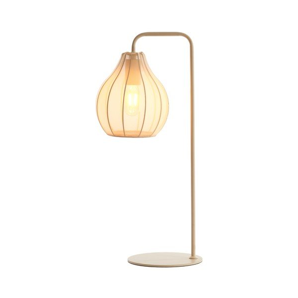 Béžová stolová lampa s textilným tienidlom (výška 60,5 cm) Elati – Light & Living-image-1