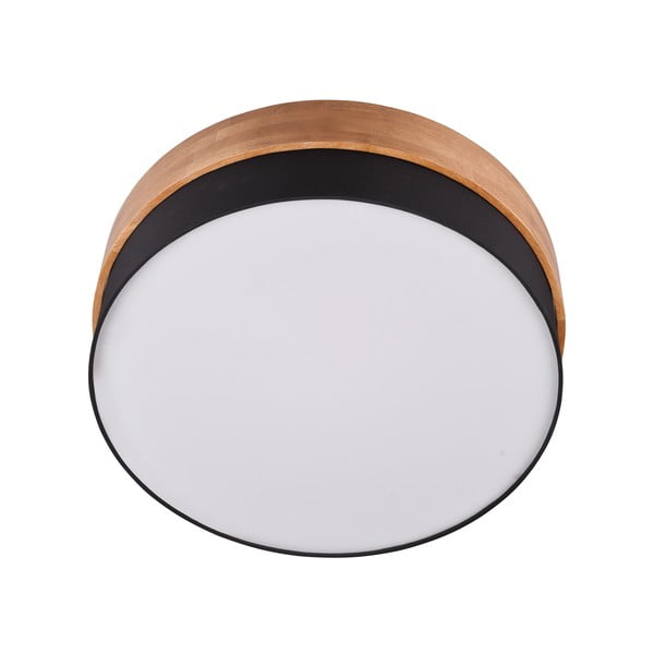 Stropné svietidlo v bielo-prírodnej farbe s textilným tienidlom Seasons – Trio-image-2