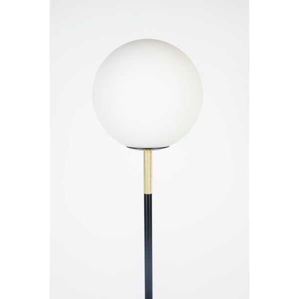 Čierno-biela stojacia lampa so skleneným tienidlom (výška 145 cm) Orion – Zuiver-image-4