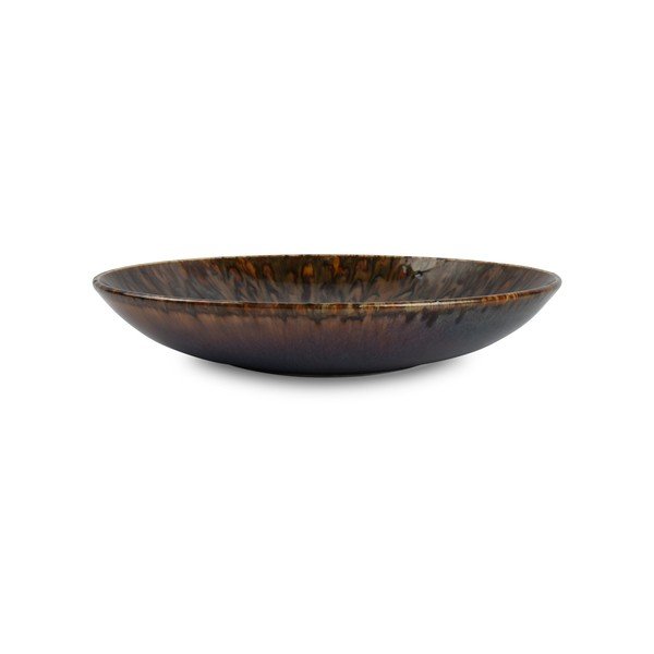 Hnedý hlboký  porcelánový tanier ø 26 cm Resto – BonBistro-image-2