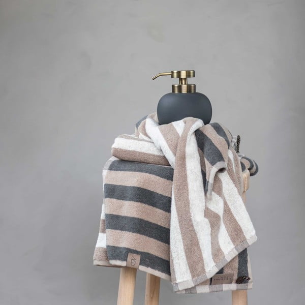 Modro-sivý uterák z bio bavlny 50x90 cm Disorder - Mette Ditmer Denmark-image-1